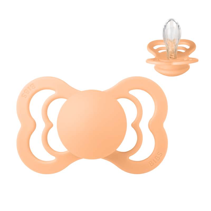 BIBS Supreme Pacifier - Size 2 - Silicone - Peach Sunset