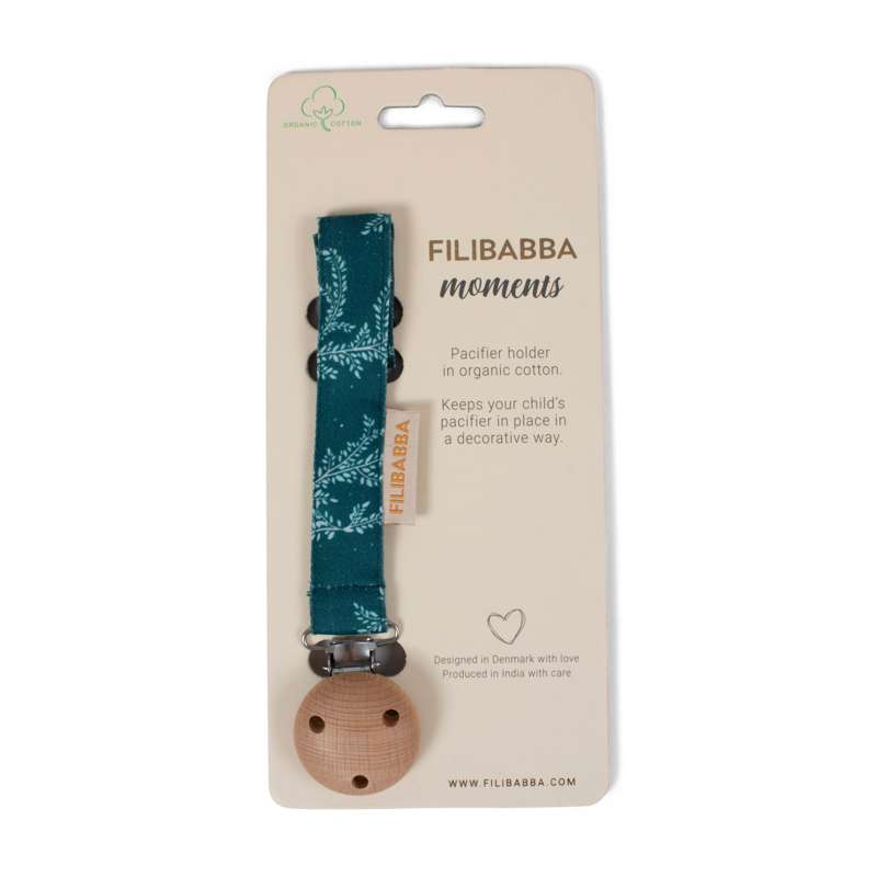 Filibabba Pacifier holder with velcro closure - Night