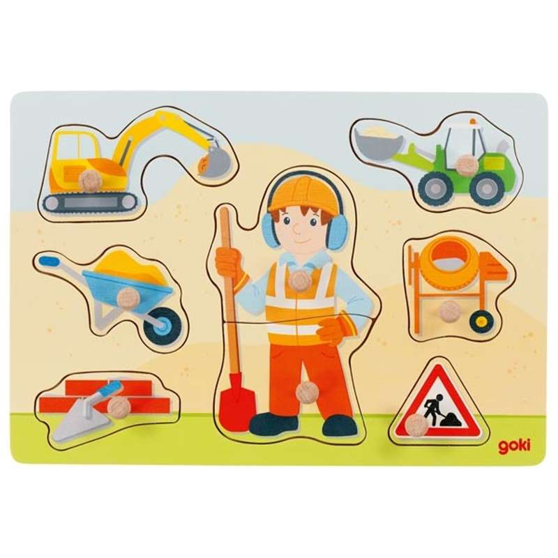 Goki Lift out puzzle - construction worker