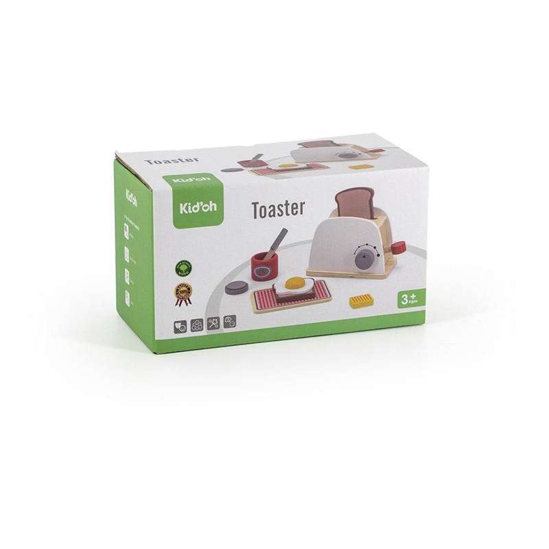 Kid'oh Wooden Toy Bread Toaster