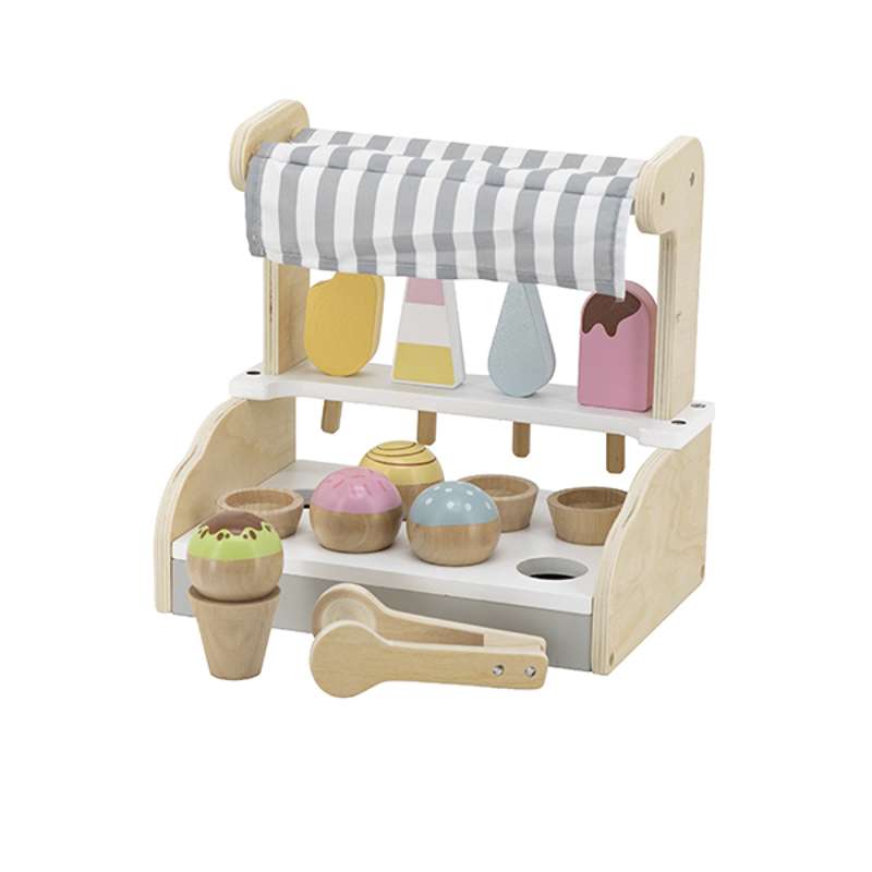 Kid'oh Body Food toy store in wood with accessories