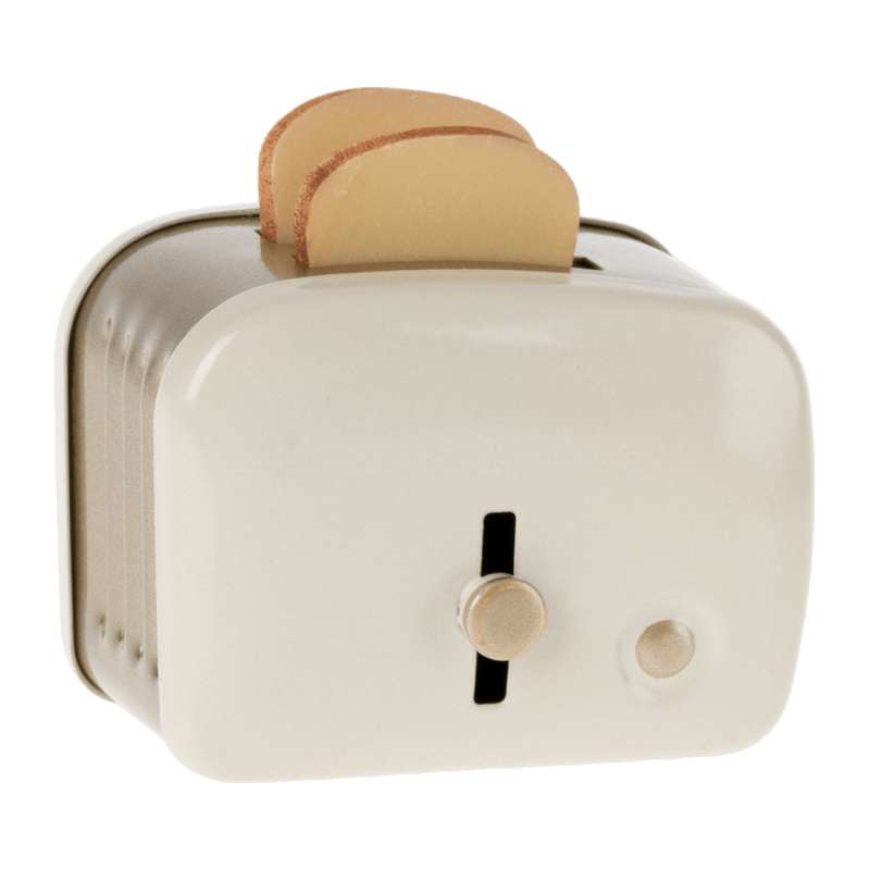 Maileg Miniature Toaster with Bread Slices - Off-white (4.5 cm.)