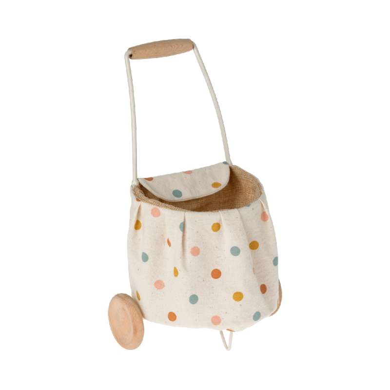 Maileg Highchair for Micro rabbits (light pink with dots)