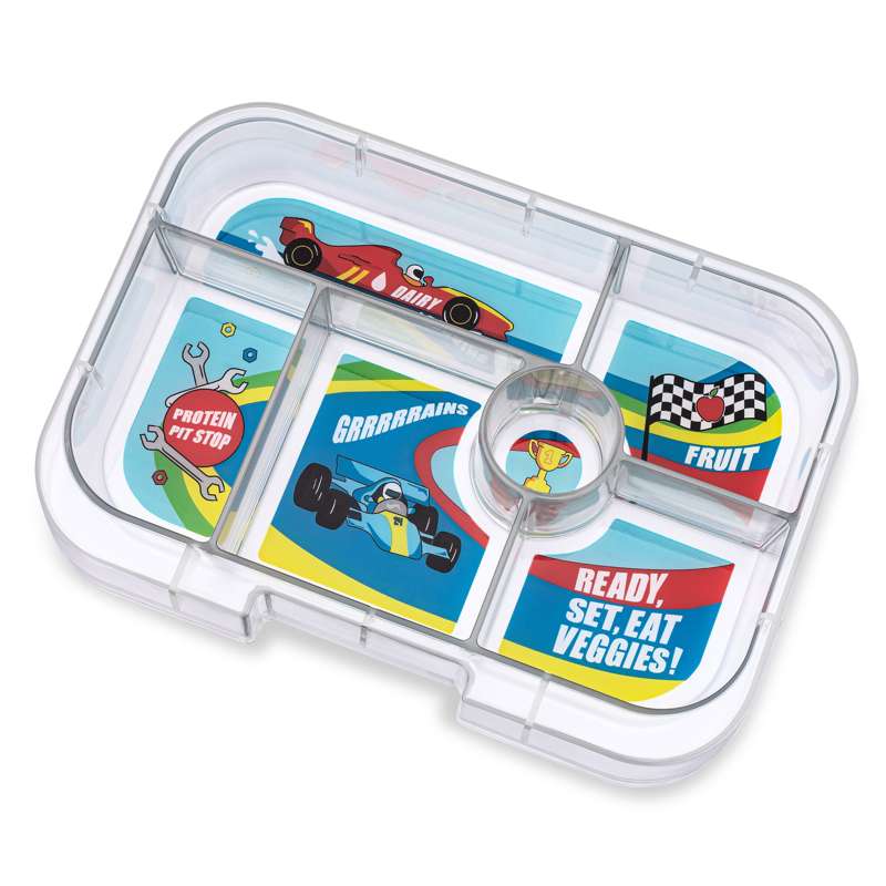 Yumbox Insert Tray - Original Tray - 6 compartments - Race Cars