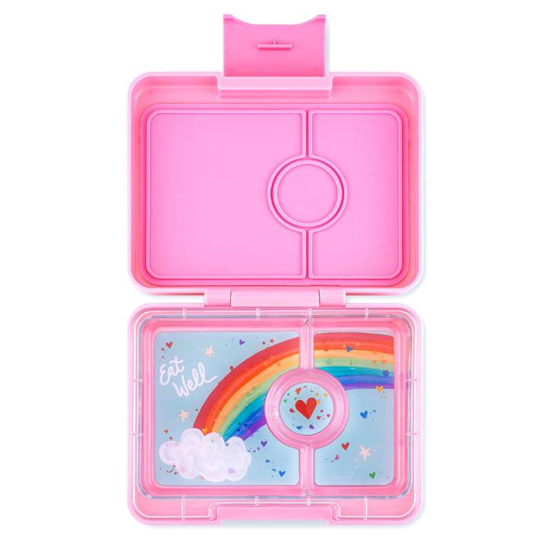 Yumbox Lunchbox - Minisnack - 3 compartments - Fifi Pink/Rainbow
